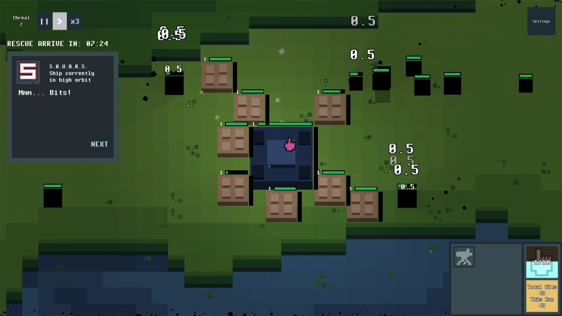 Screenshot from Squars: Incremental Defense