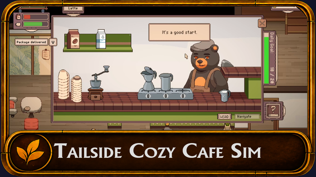 Tailside: Cozy Cafe Sim video thumbnail